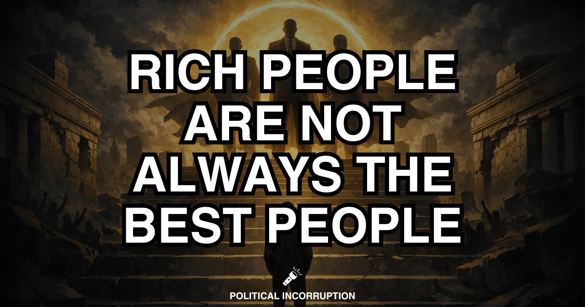 Billionaires are a policy choice, not a meritocracy. Stop kneeling, move your money, and back candidates who will tax and break up extreme wealth.
